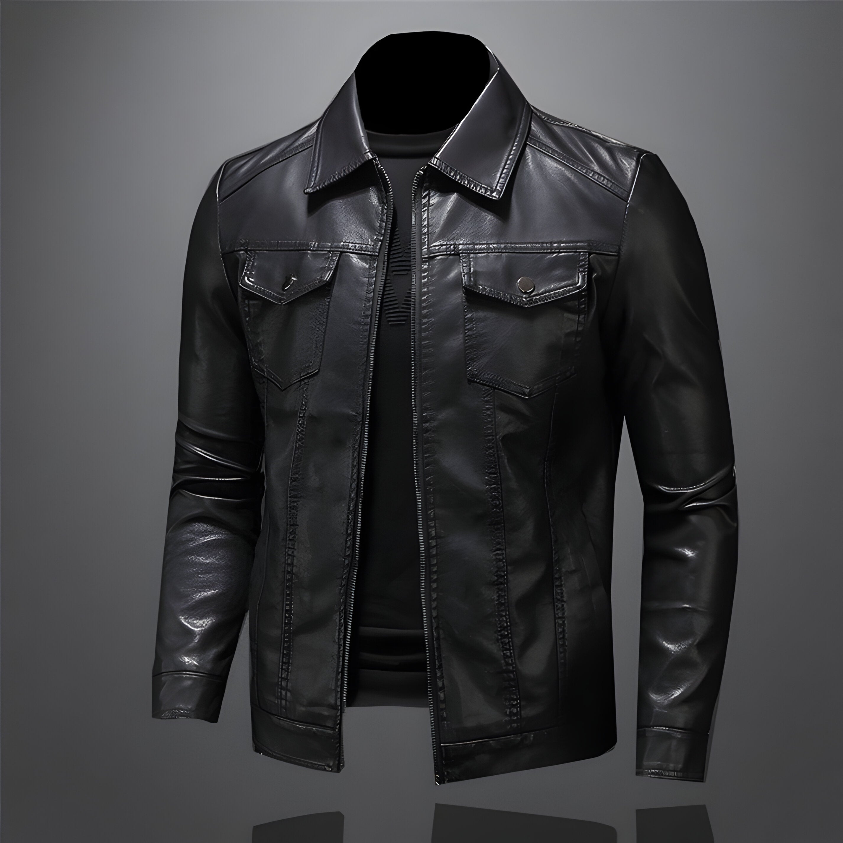 Evan™ | Leather Jacket