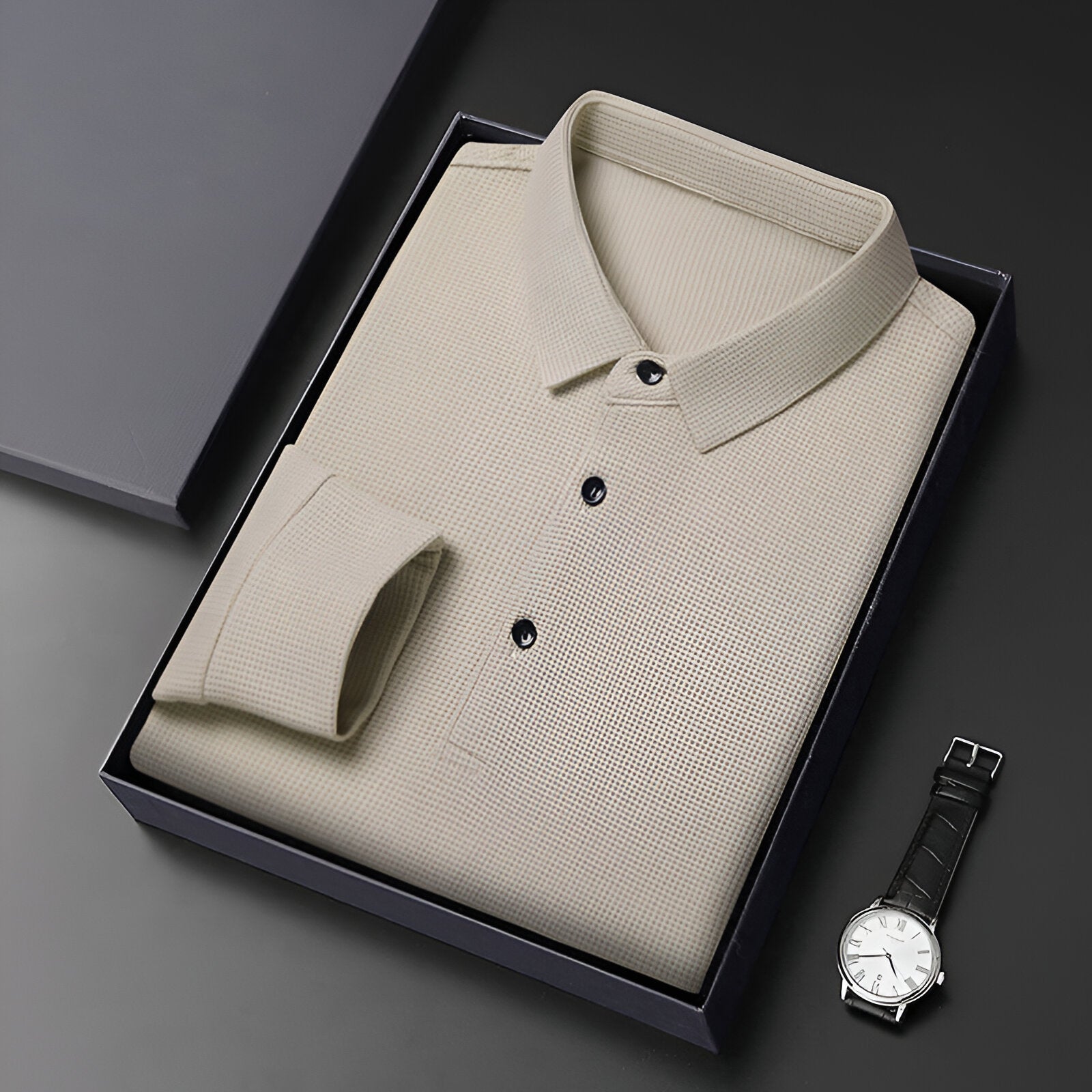 Brian™ | Luxury Long-Sleeve Polo
