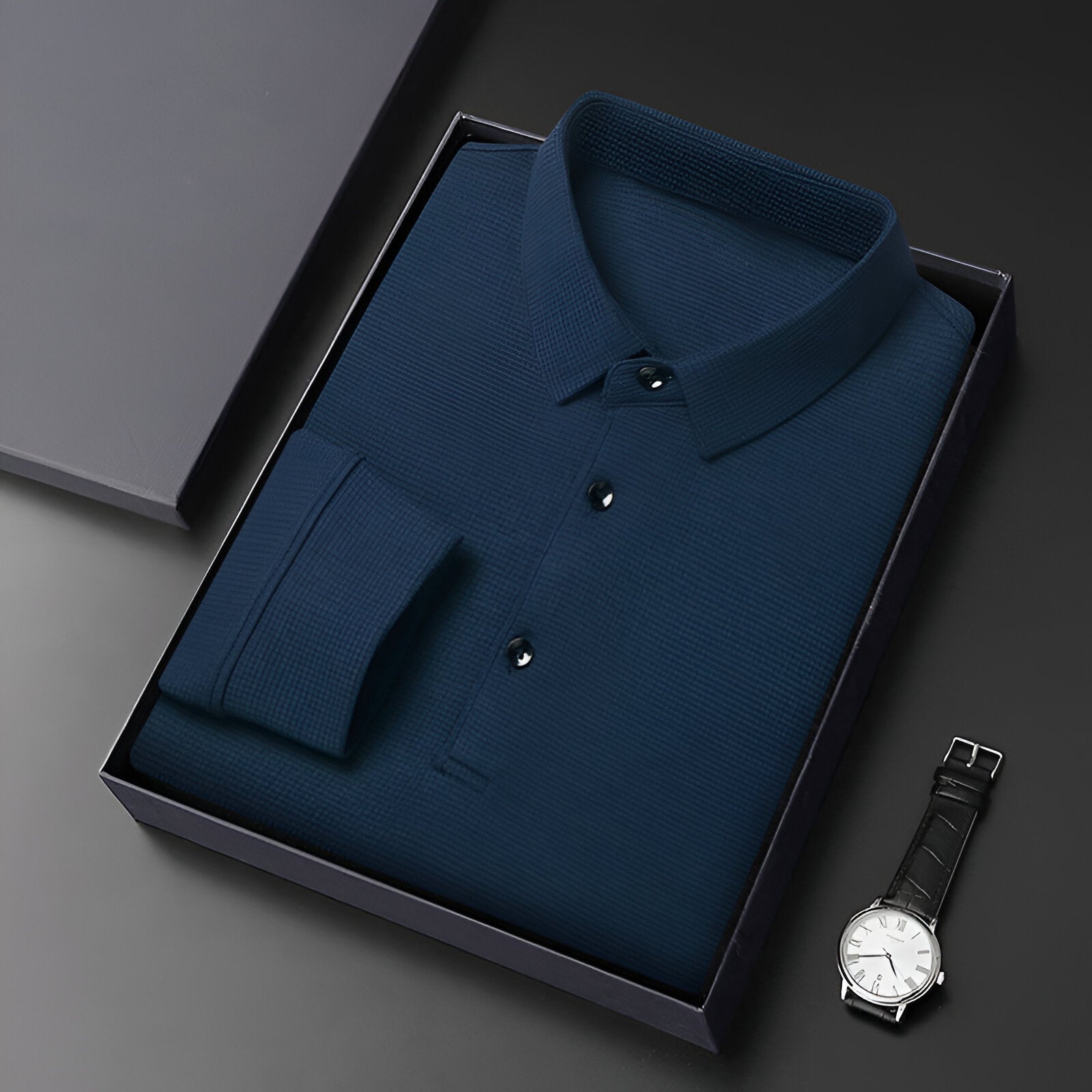Brian™ | Luxury Long-Sleeve Polo