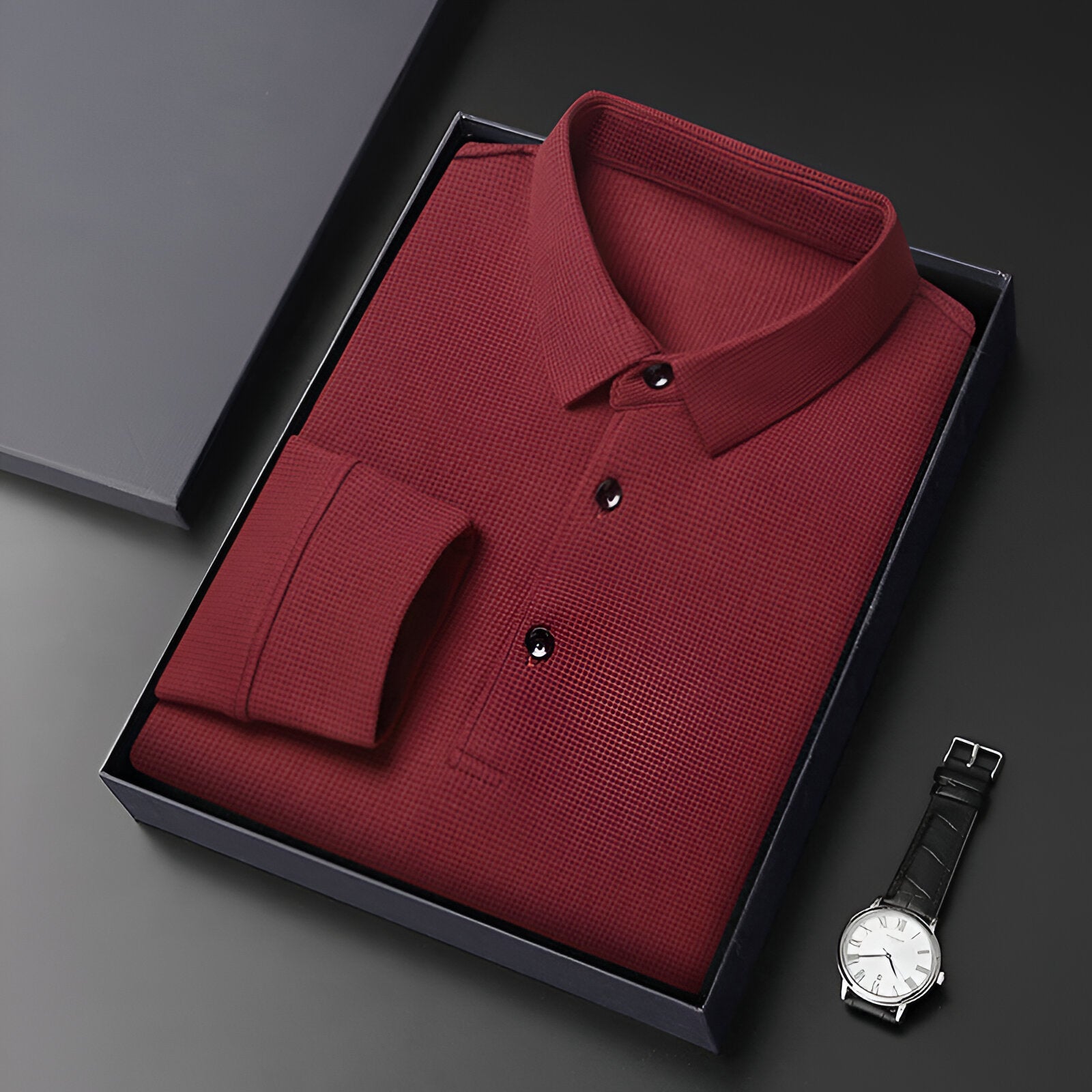 Brian™ | Luxury Long-Sleeve Polo