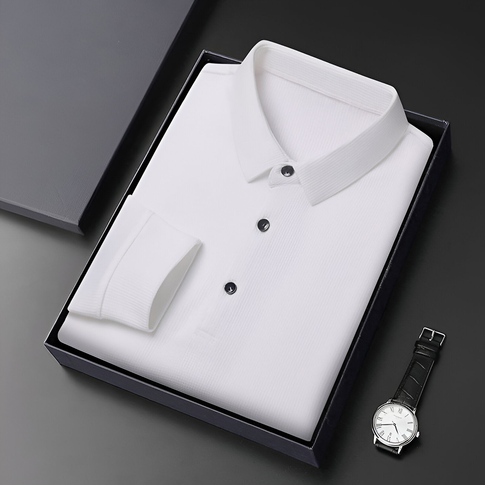 Brian™ | Luxury Long-Sleeve Polo