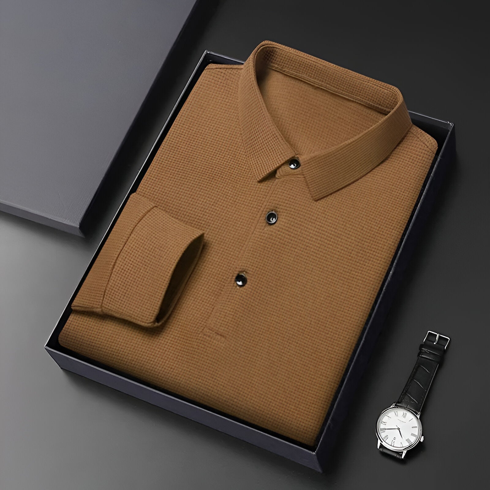 Brian™ | Luxury Long-Sleeve Polo
