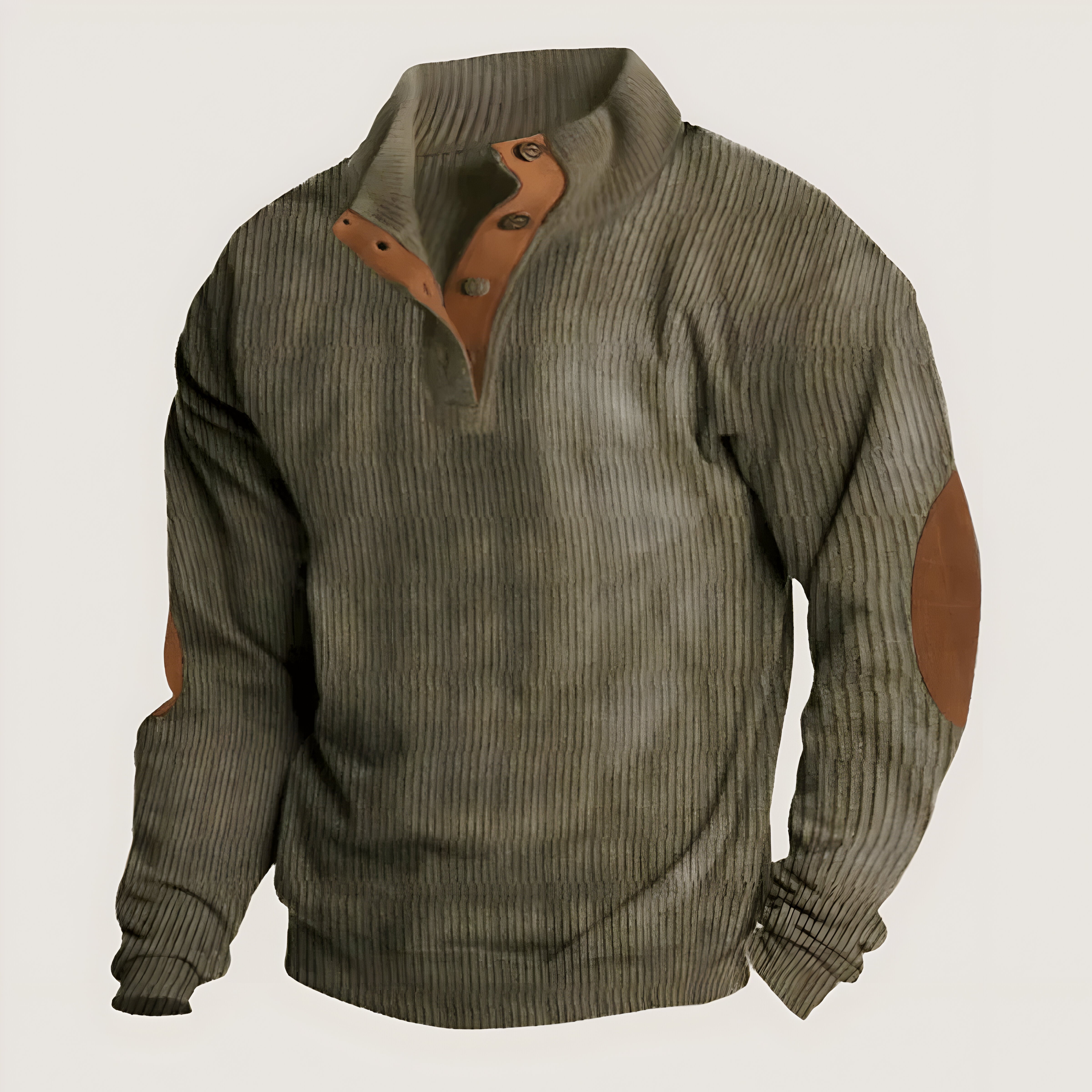 Ethan™ | Ribbed Button Sweater