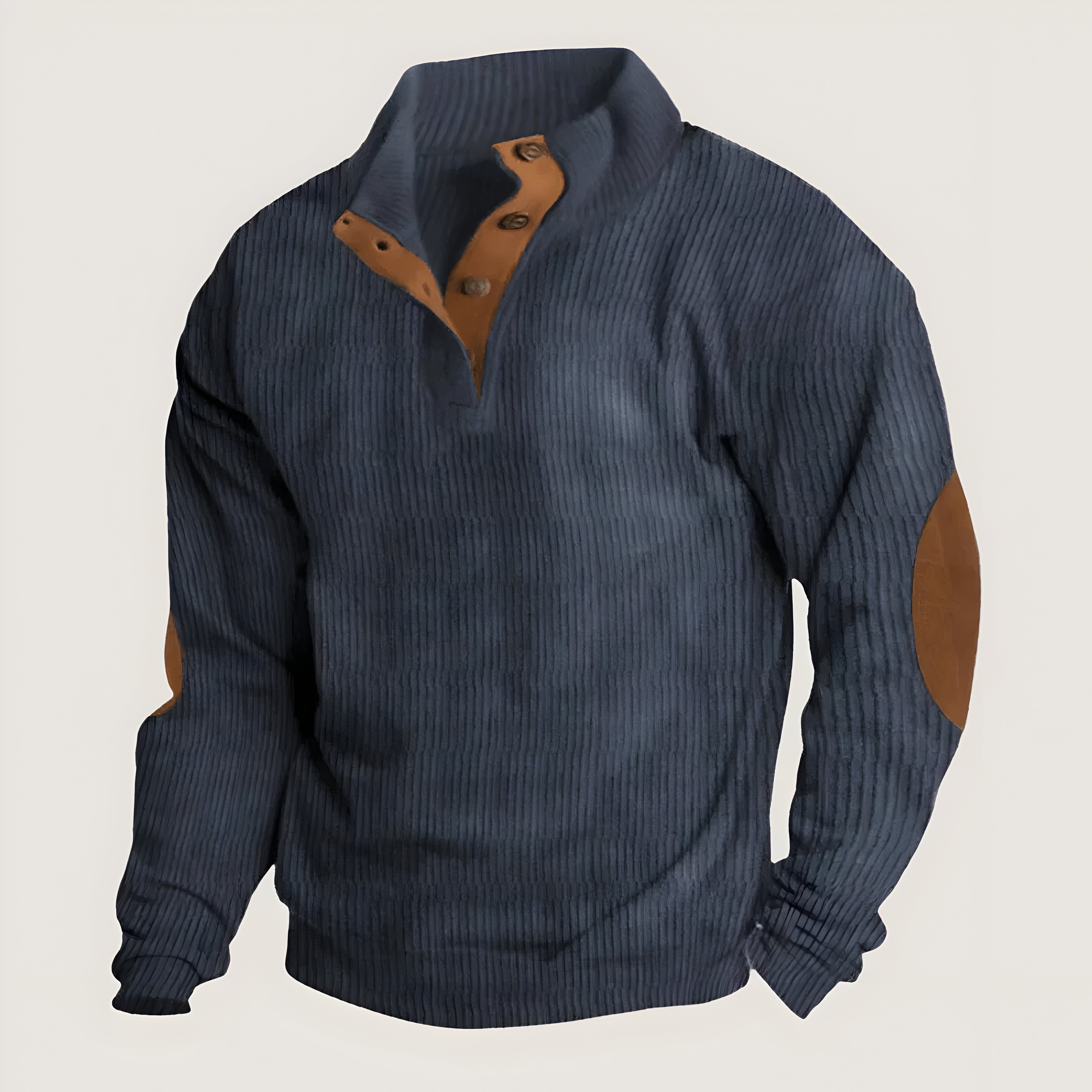 Ethan™ | Ribbed Button Sweater