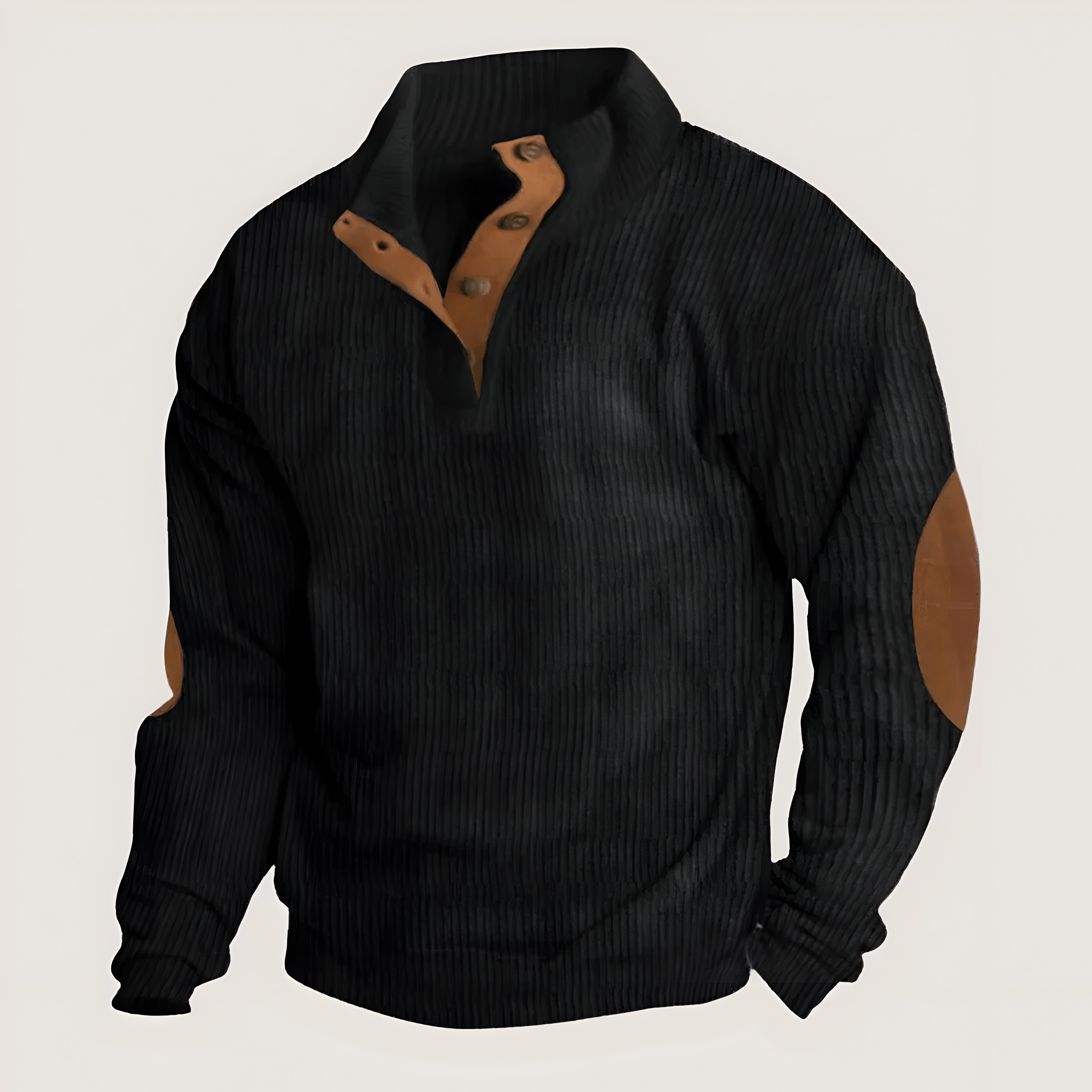 Ethan™ | Ribbed Button Sweater
