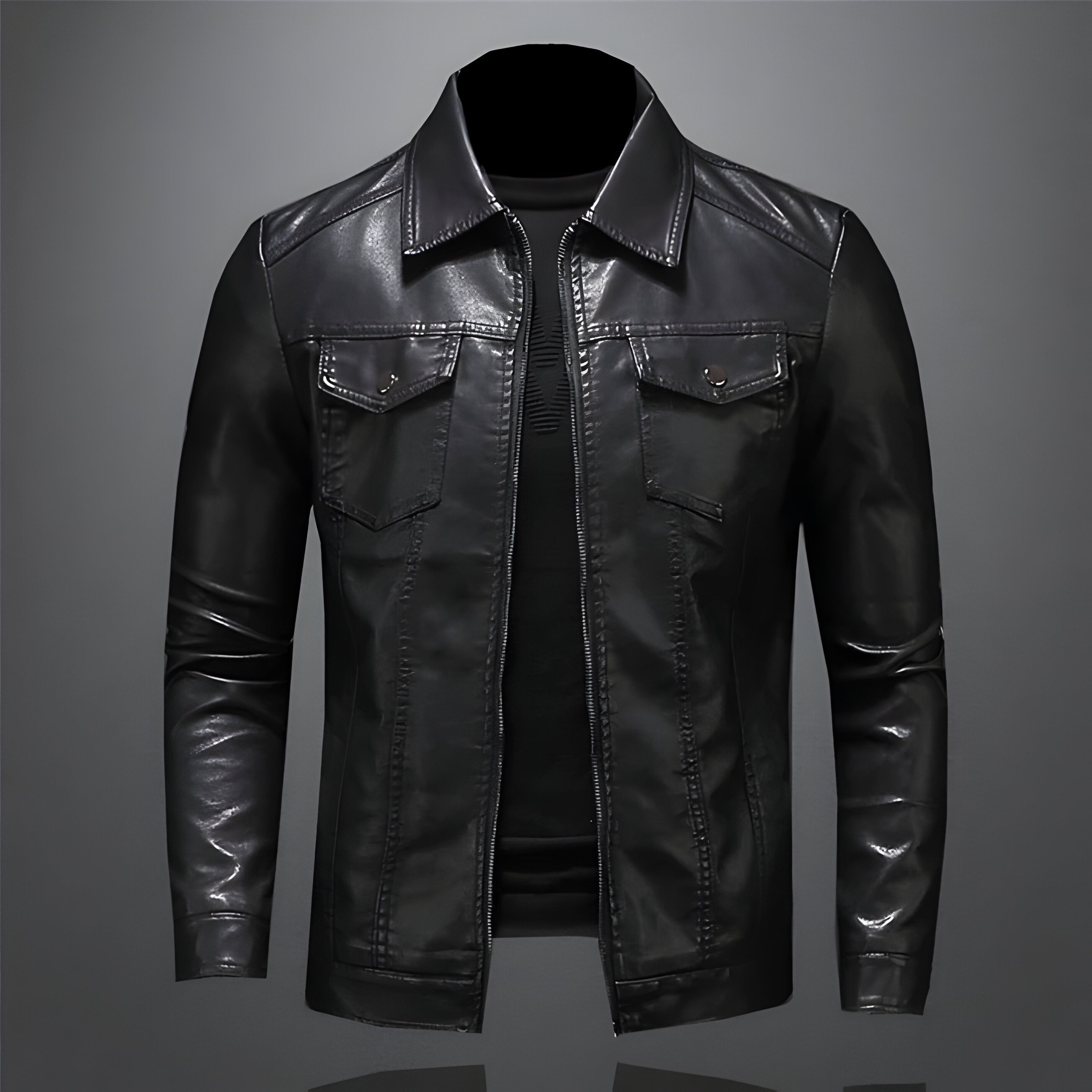 Evan™ | Leather Jacket