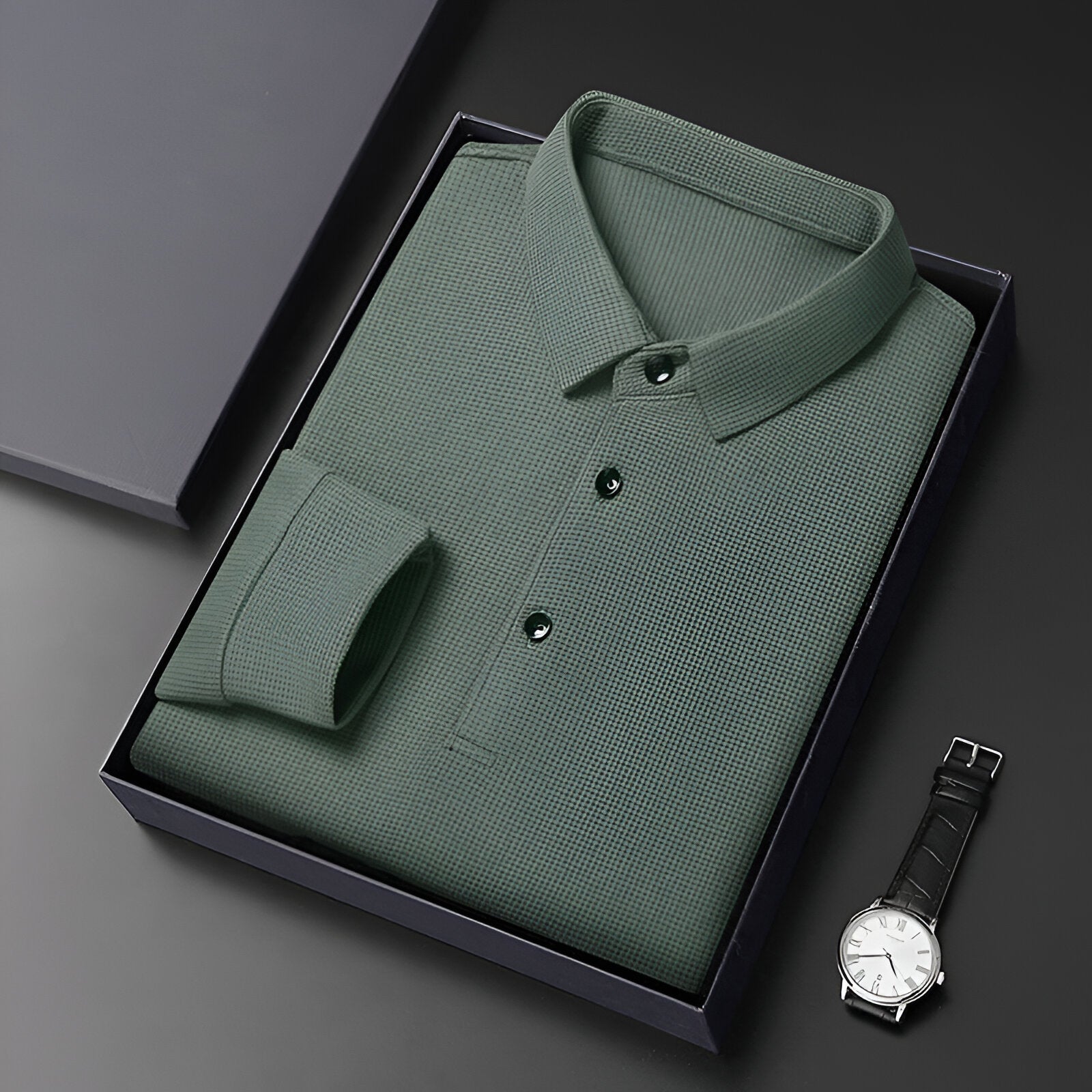 Brian™ | Luxury Long-Sleeve Polo
