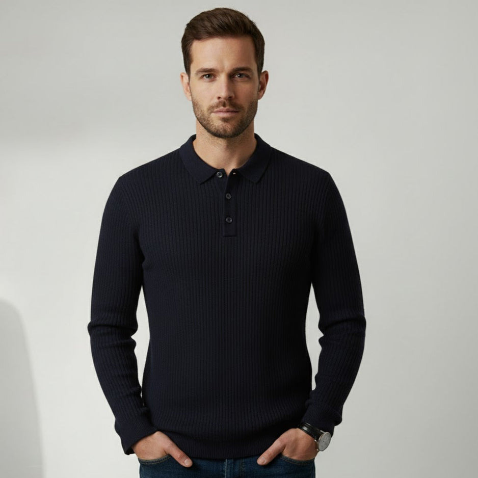 Brian™ | Luxury Long-Sleeve Polo