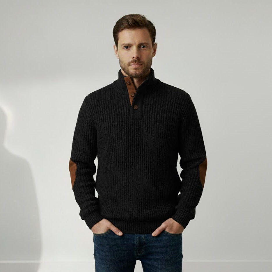 Ethan™ | Ribbed Button Sweater
